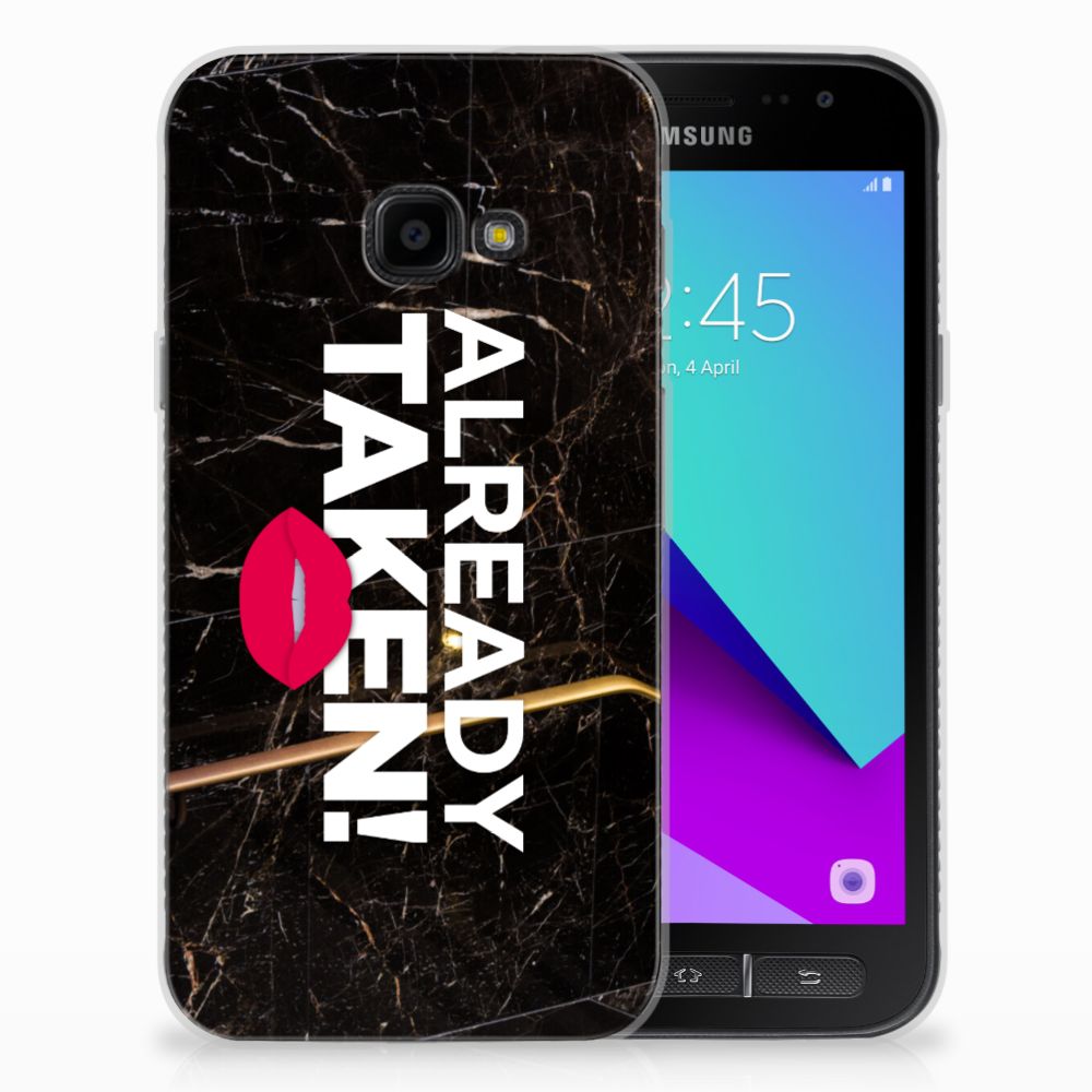 Samsung Galaxy Xcover 4 | Xcover 4s Siliconen hoesje met naam Already Taken Black