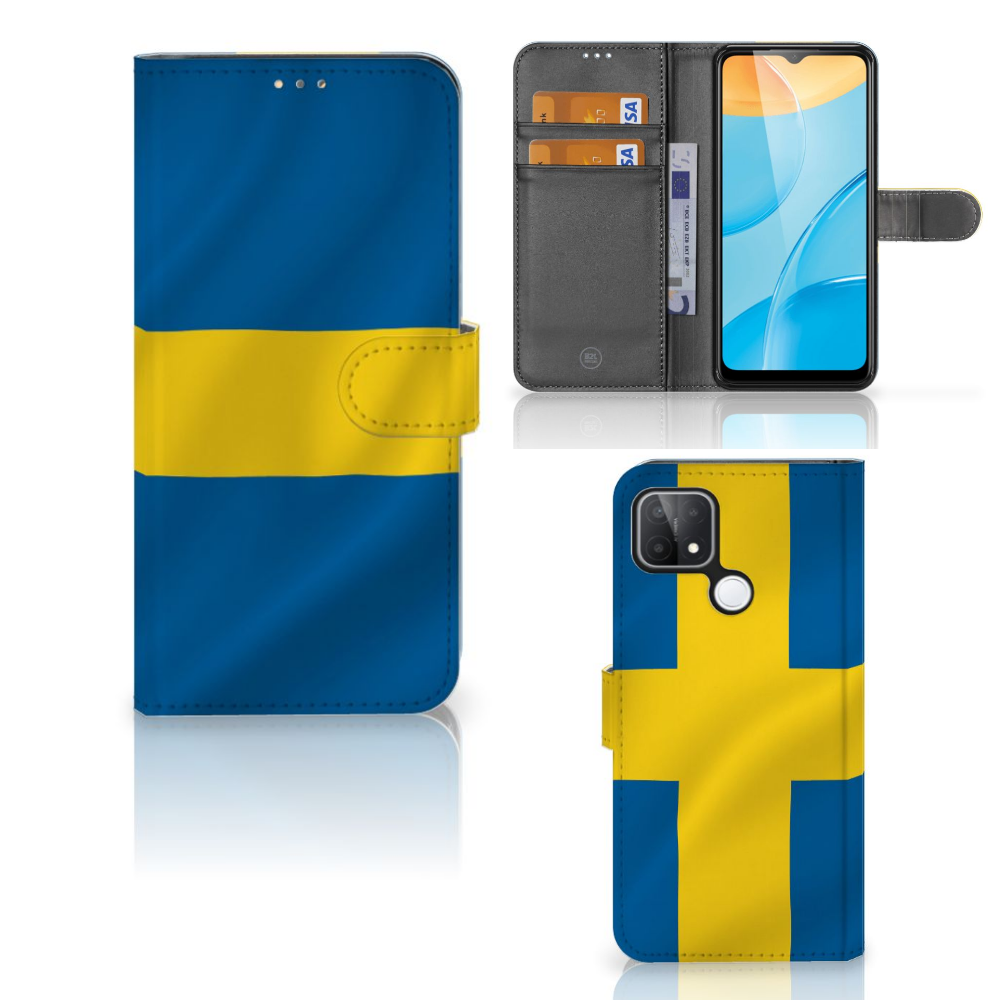 OPPO A15 Bookstyle Case Zweden