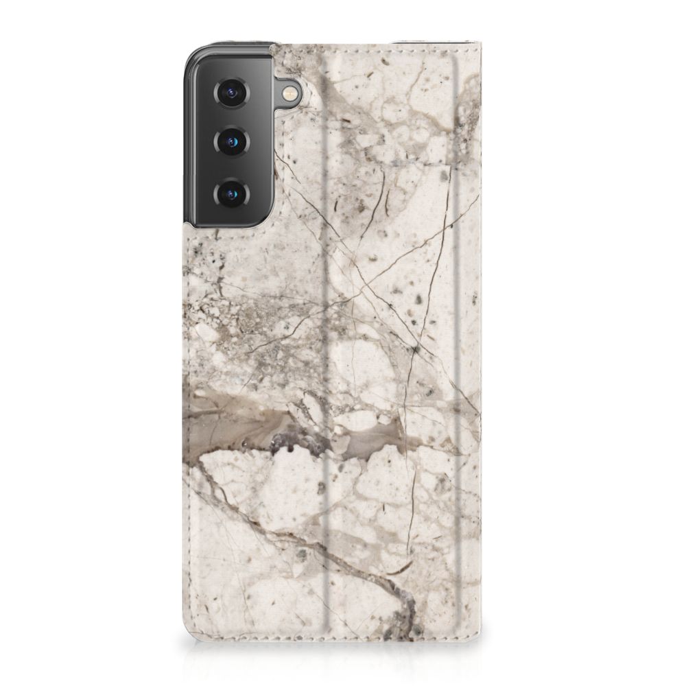 Samsung Galaxy S21 Plus Standcase Marmer Beige - B2C Telecom