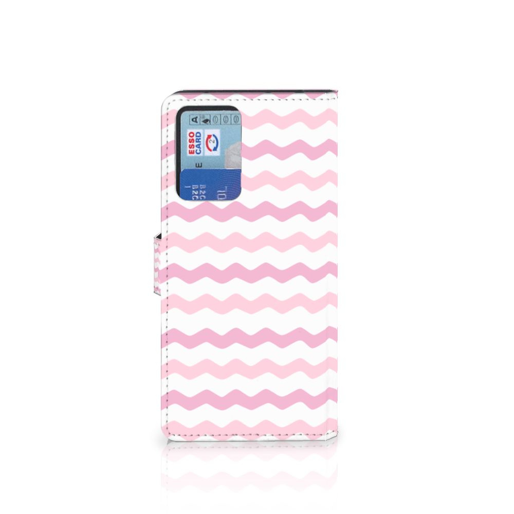 Xiaomi Redmi Note 10 Pro Telefoon Hoesje Waves Roze