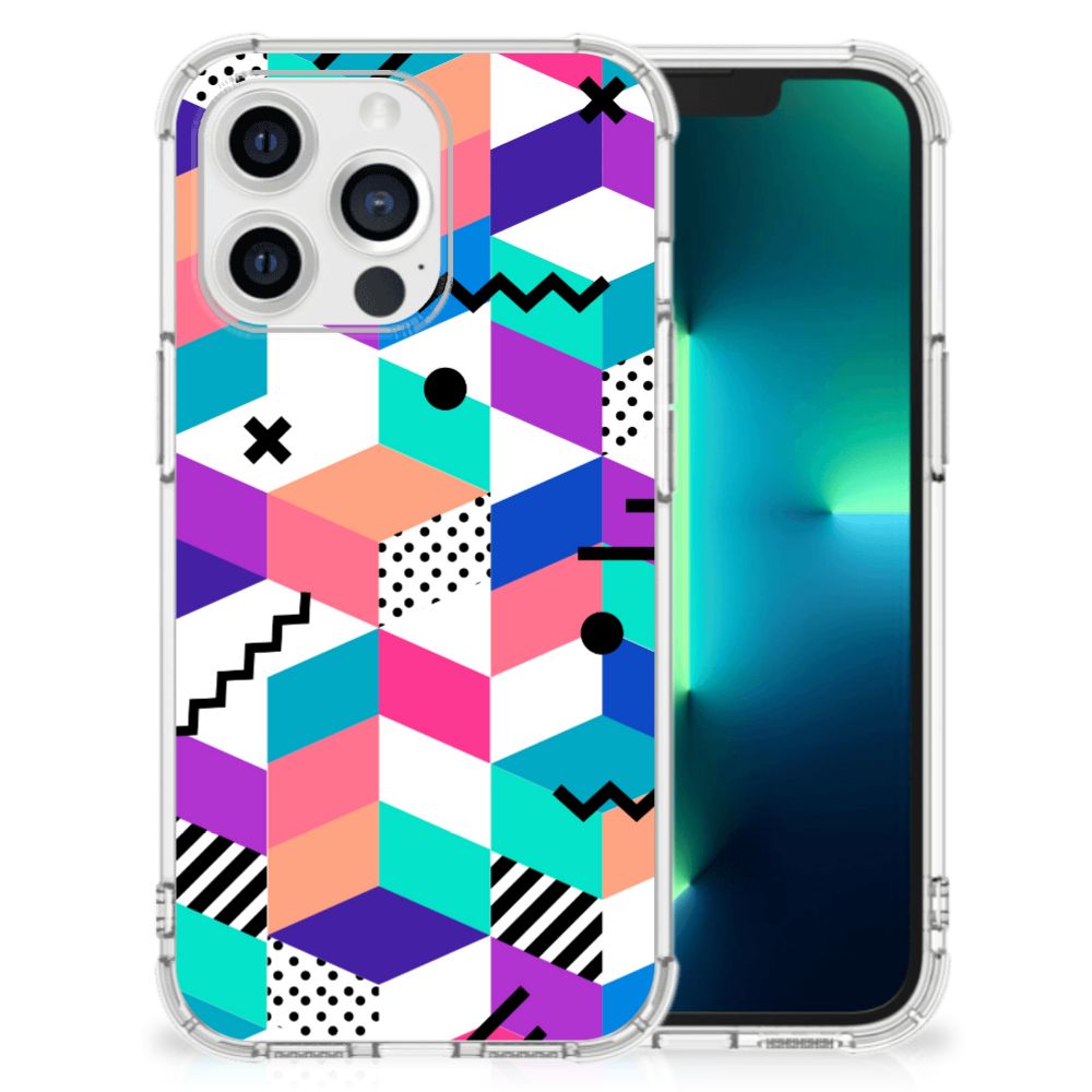 Apple iPhone 13 Pro Shockproof Case Blokken Kleurrijk B2C Telecom