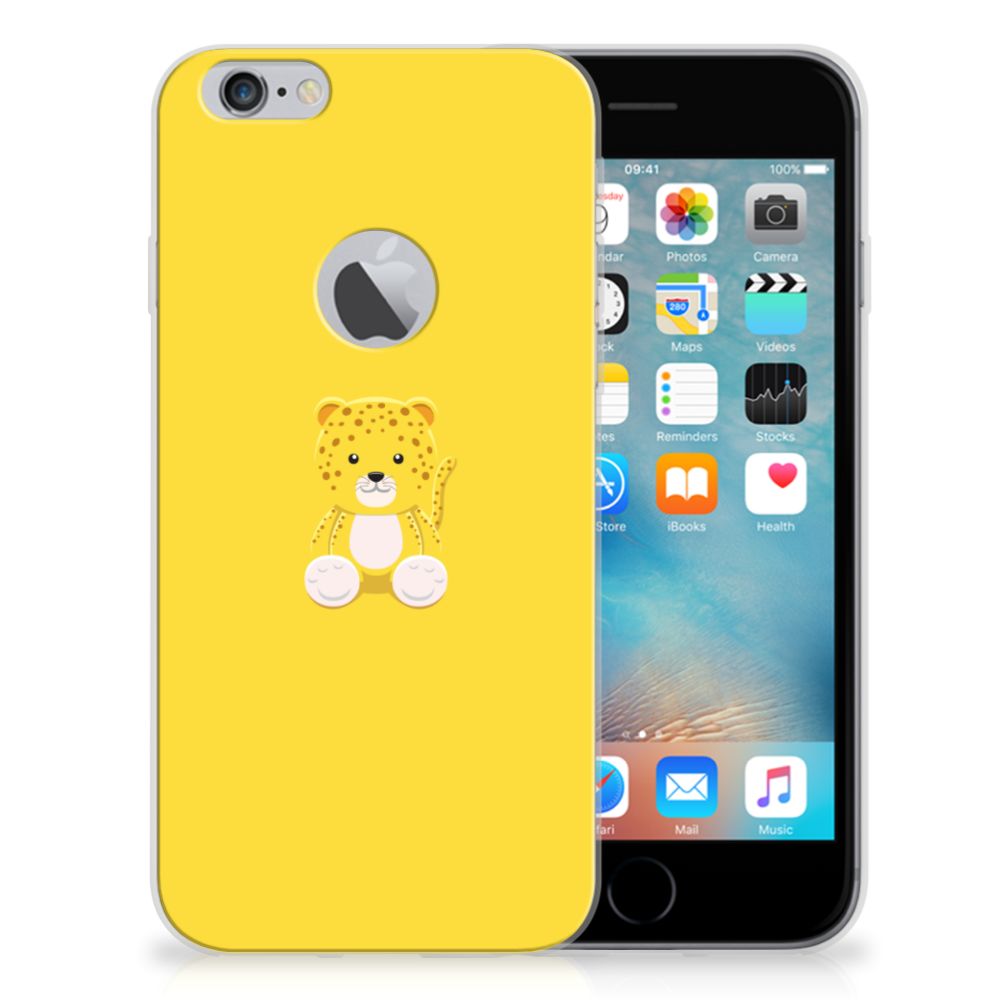 Apple iPhone 6 Plus | 6s Plus Telefoonhoesje met Naam Baby Leopard