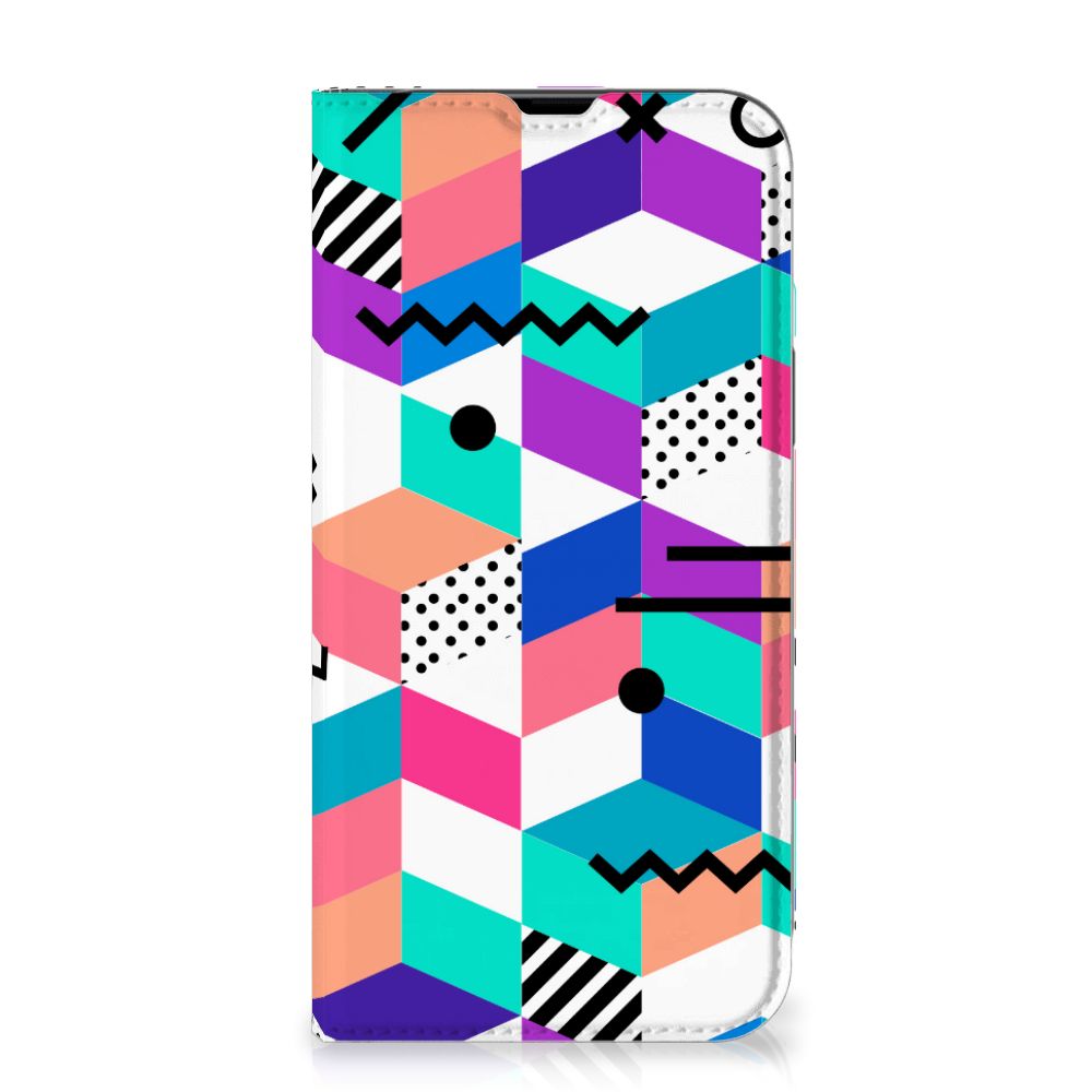 iPhone 13 Pro Max Stand Case Blokken Kleurrijk - B2C Telecom