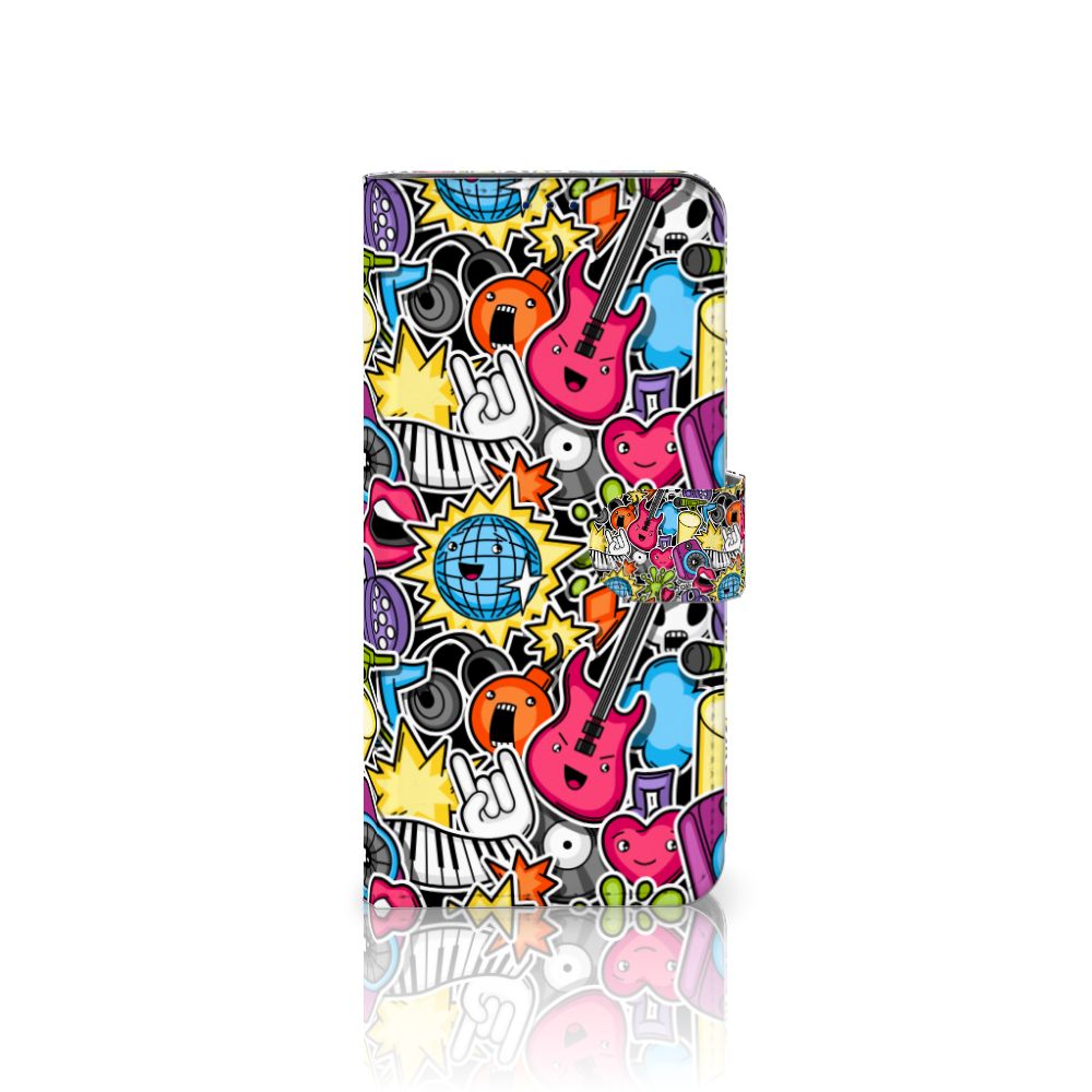 Xiaomi Poco X4 Pro 5G Wallet Case met Pasjes Punk Rock