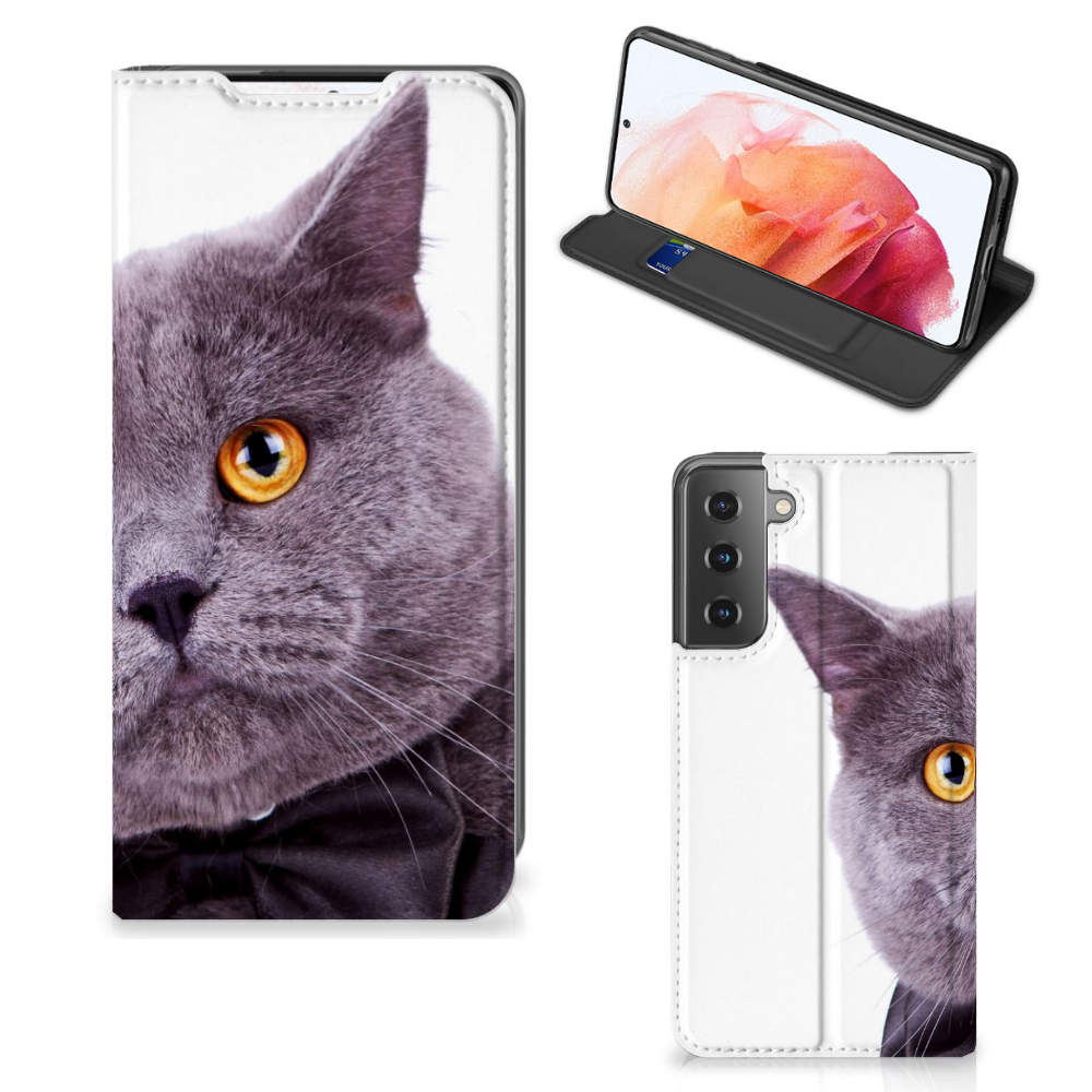 Samsung Galaxy S21 Hoesje maken Kat - B2C Telecom