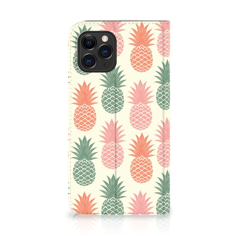 Apple iPhone 11 Pro Flip Style Cover Ananas