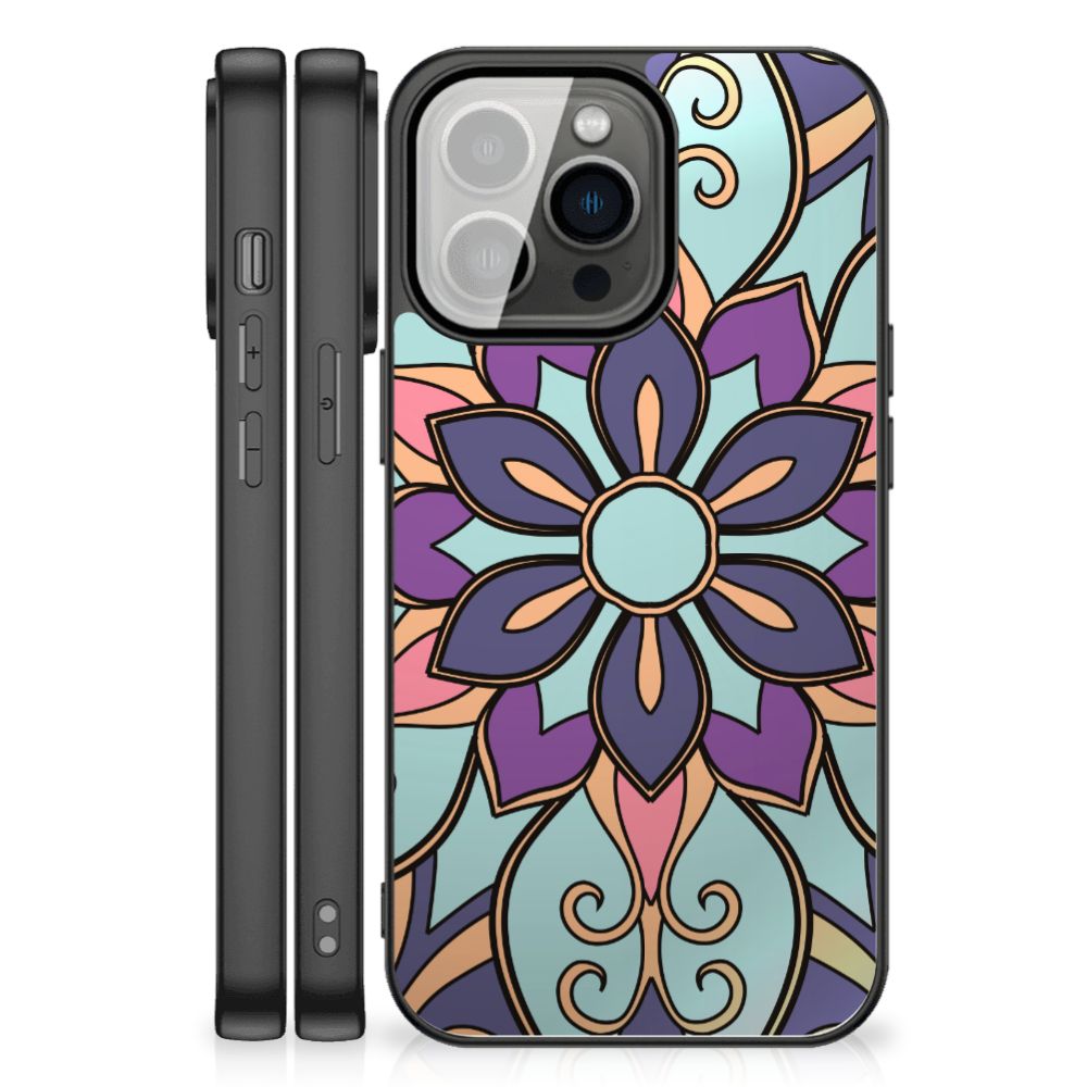 iPhone 13 Pro Max Bloemen Hoesje Purple Flower B2C Telecom