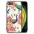 Dierenprint Telefoonhoesje voor iPhone SE 2022 | SE 2020 | 7/8 Pink Peacock met pauwen en bloemenpatroon.