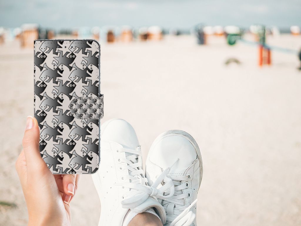 Xiaomi Redmi 8A Telefoonhoesje met Pasjes Salamander Grey