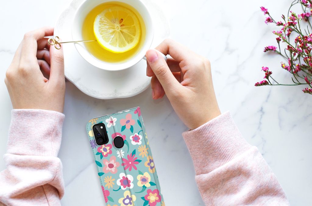 Samsung Galaxy M30s | M21 Smart Cover Flower Power - B2C Telecom