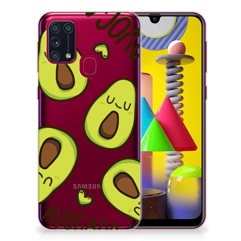 Samsung Galaxy M31 Telefoonhoesje met Naam Avocado Singing B2C Telecom