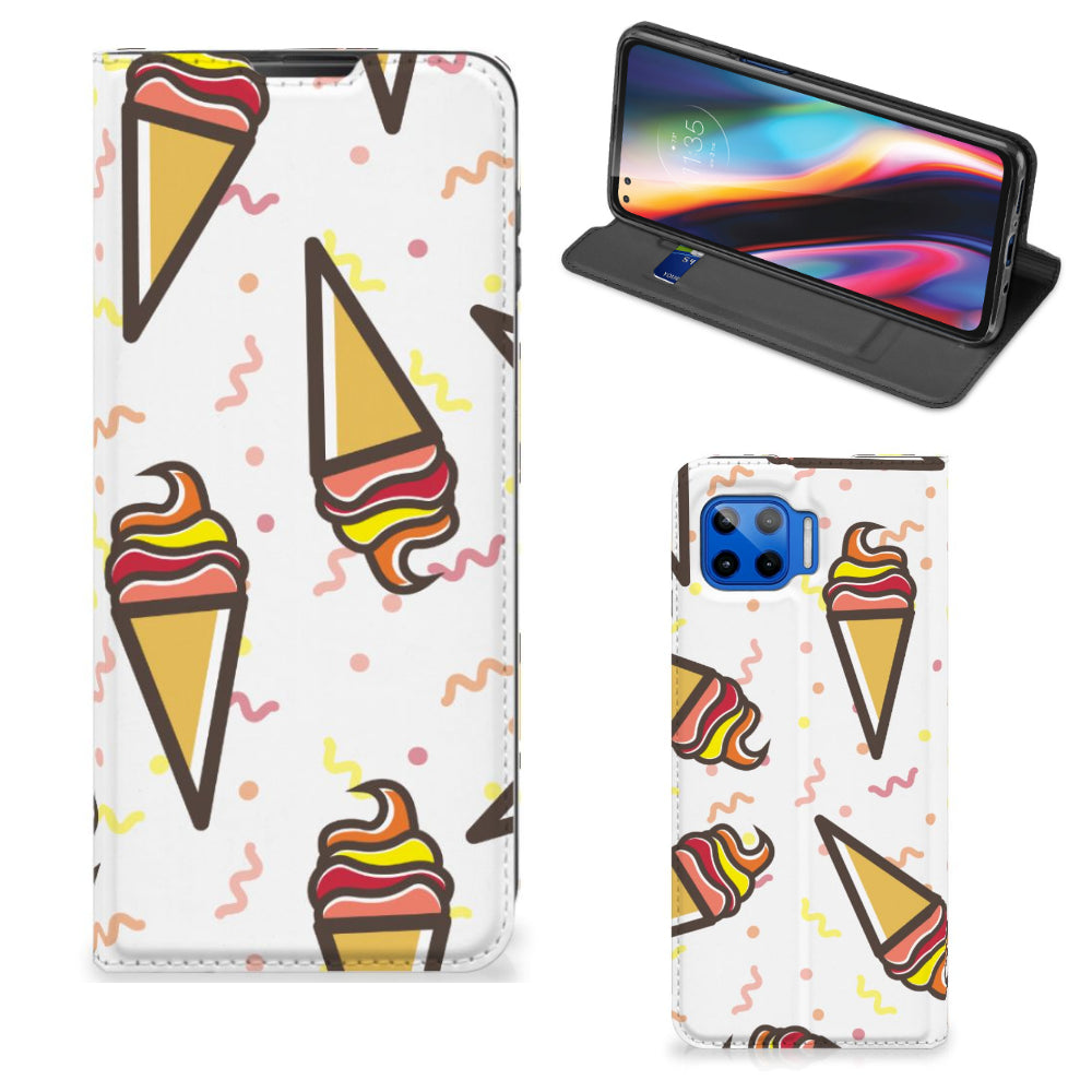 Motorola Moto G 5G Plus Flip Style Cover Icecream