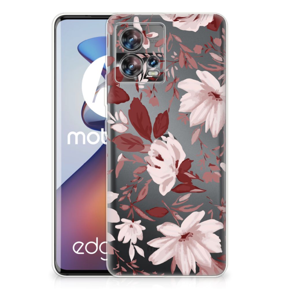 Hoesje maken Motorola Edge 30 Fusion Watercolor Flowers B2C Telecom