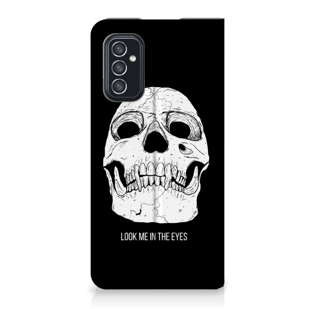Mobiel BookCase Samsung Galaxy M52 Skull Eyes - B2C Telecom