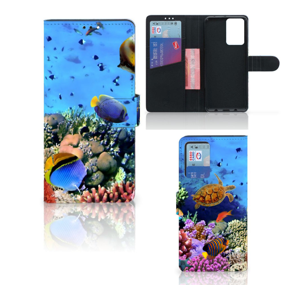 Xiaomi Redmi Note 10 Pro Telefoonhoesje met Pasjes Vissen