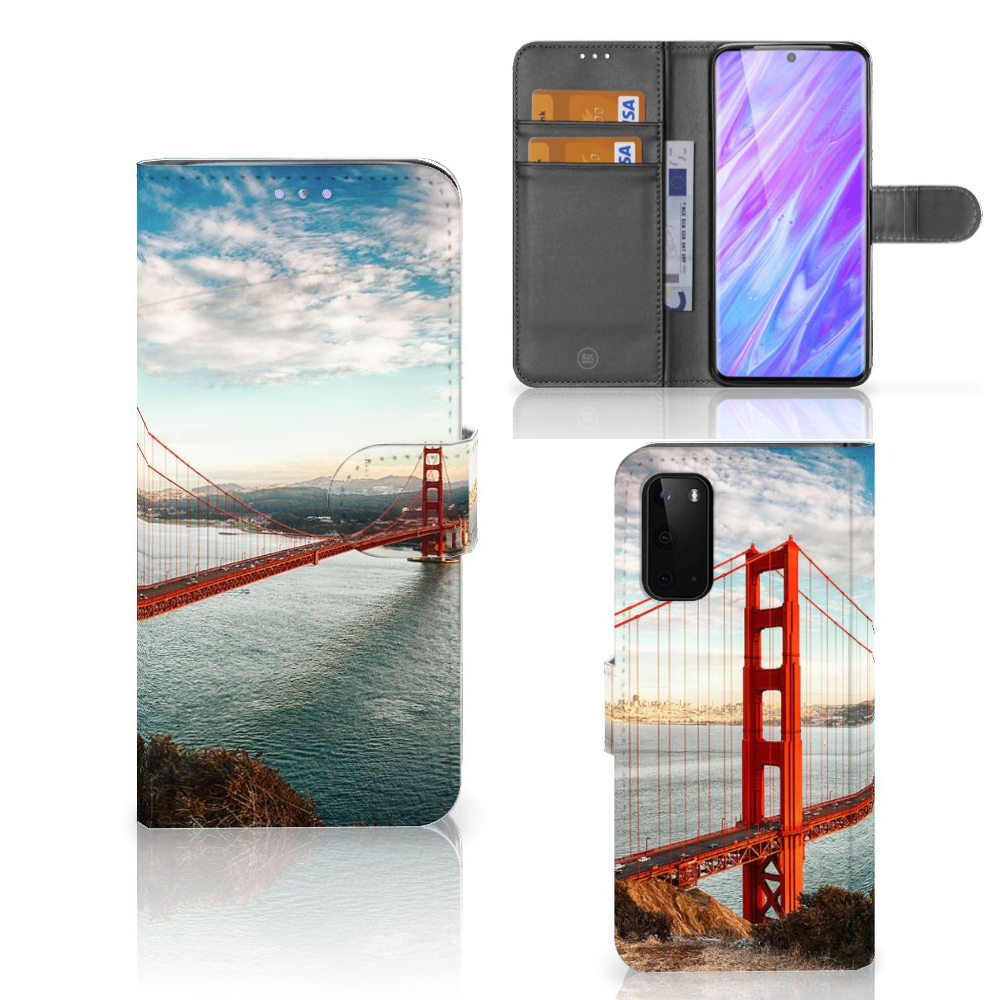 Samsung Galaxy S20 Flip Cover Golden Gate Bridge