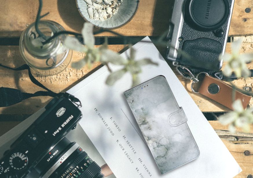 Hoesje Samsung Galaxy A20s Painting Grey