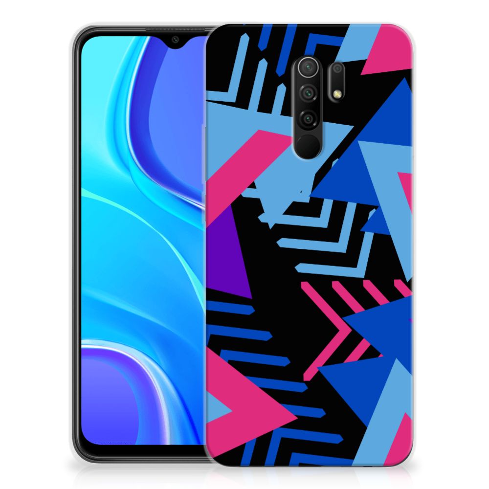 Xiaomi Redmi 9 TPU Hoesje Funky Triangle B2C Telecom