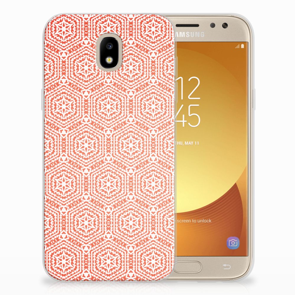 Samsung Galaxy J5 2017 TPU bumper Pattern Orange