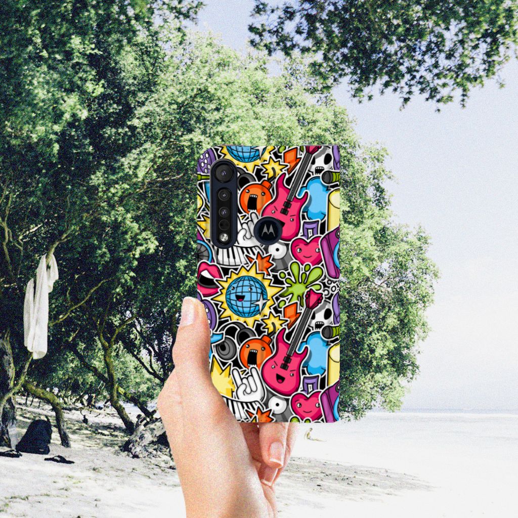 Motorola G8 Plus Hippe Standcase Punk Rock - B2C Telecom