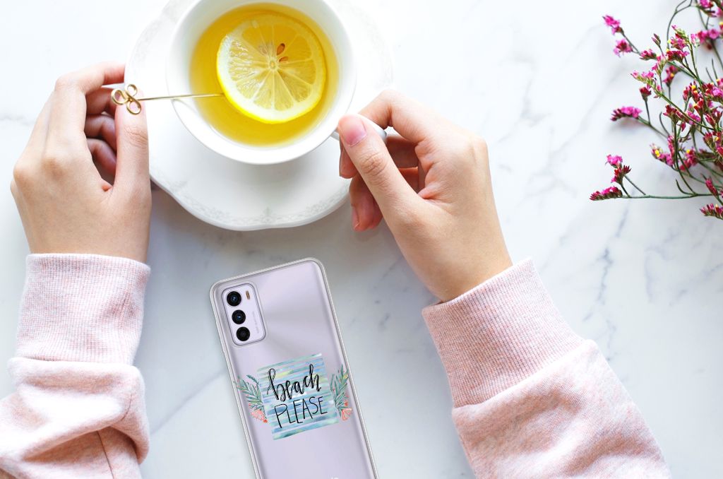 Motorola Moto G42 Telefoonhoesje met Naam Boho Beach B2C Telecom
