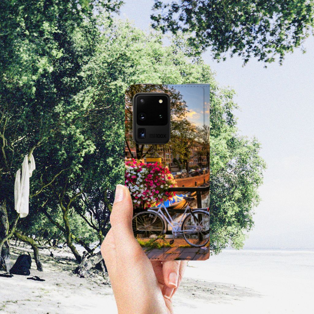 Samsung Galaxy S20 Ultra Book Cover Amsterdamse Grachten - B2C Telecom