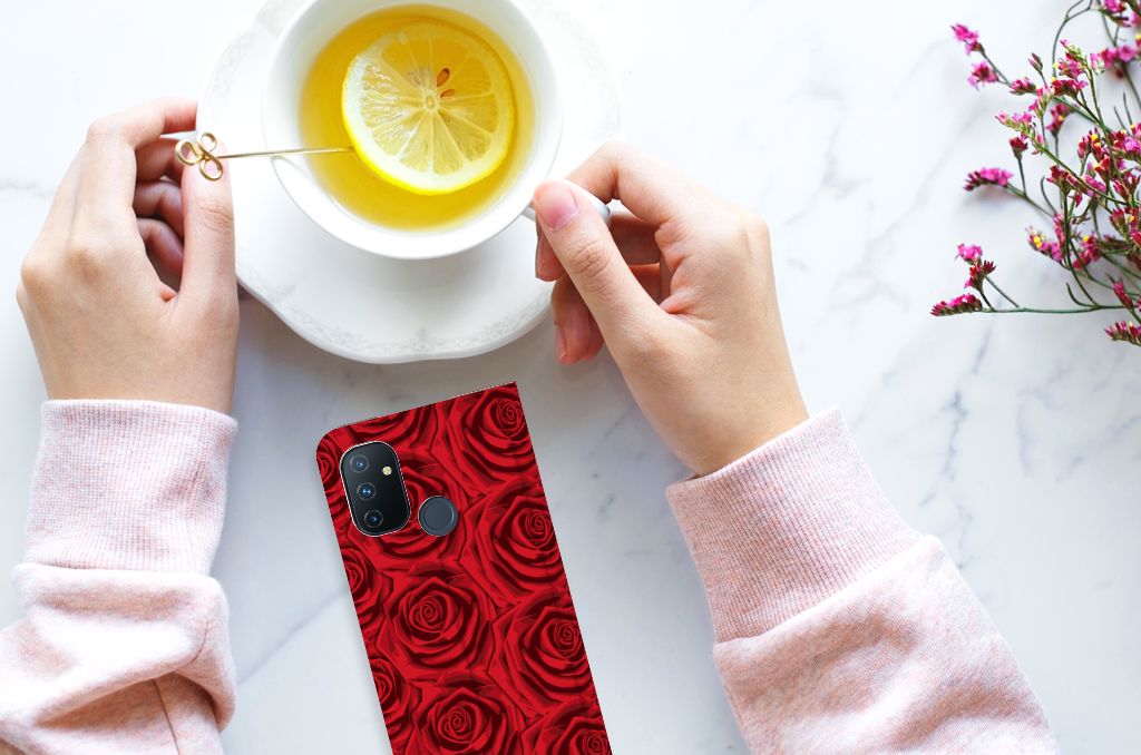 OnePlus Nord N100 Smart Cover Red Roses - B2C Telecom
