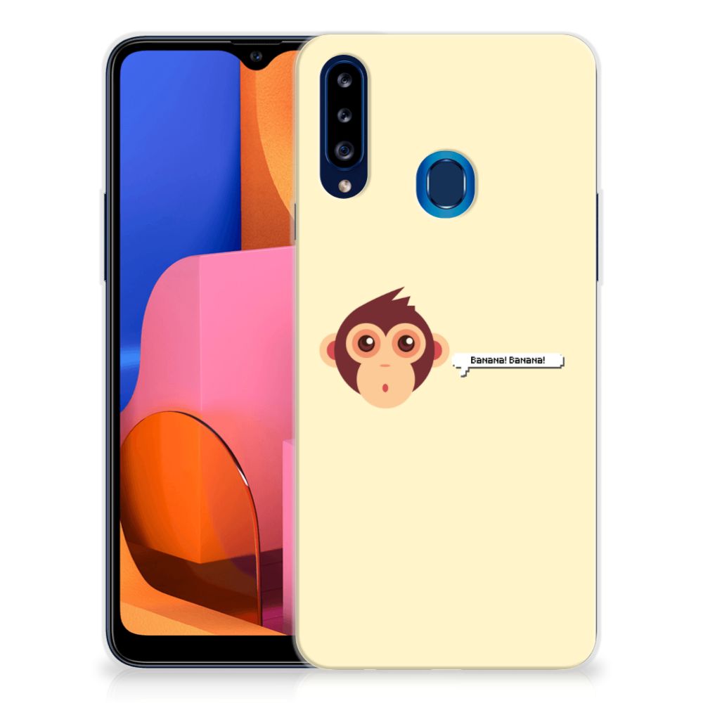 Samsung Galaxy A20s Telefoonhoesje met Naam Monkey B2C Telecom