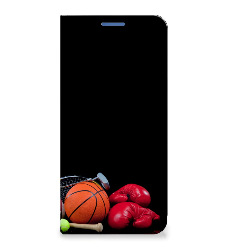 Xiaomi 11 Lite NE 5G | Mi 11 Lite Hippe Standcase Sports design met sportuitrusting zoals een basketbal en bokshandschoenen.
