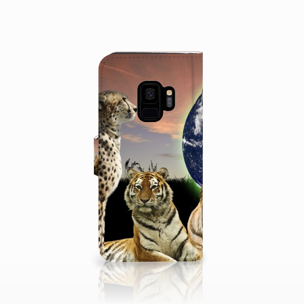 Samsung Galaxy S9 Telefoonhoesje met Pasjes Roofdieren