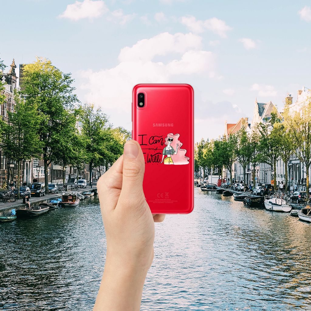 Samsung Galaxy A10 Telefoonhoesje met Naam i Can