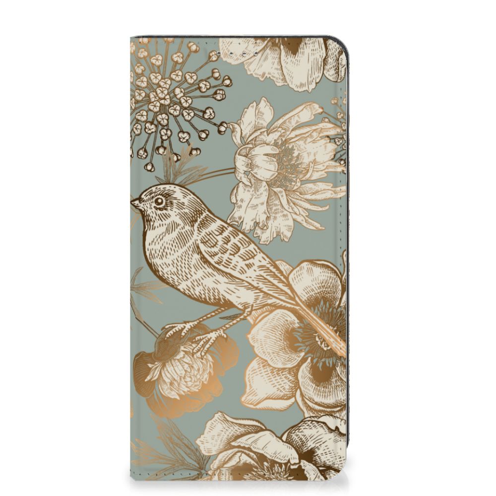 Smart Cover voor Google Pixel 8 Vintage Bird Flowers