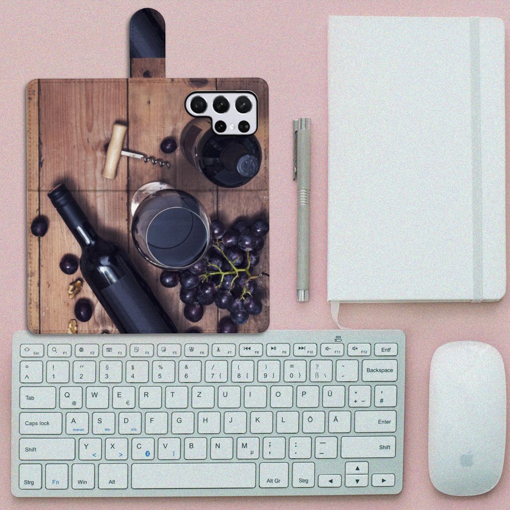 Samsung Galaxy S22 Ultra Book Cover Wijn