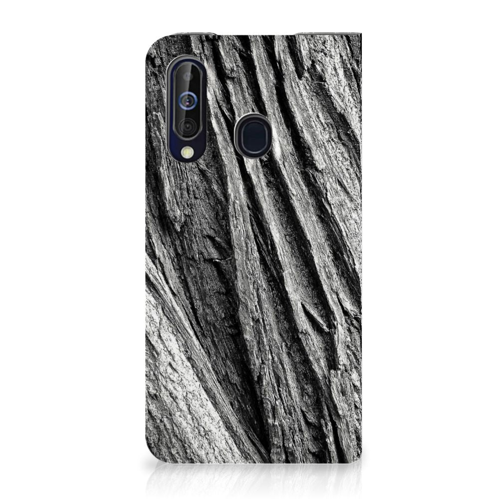 Book Wallet Case Samsung Galaxy A60 Boomschors Grijs