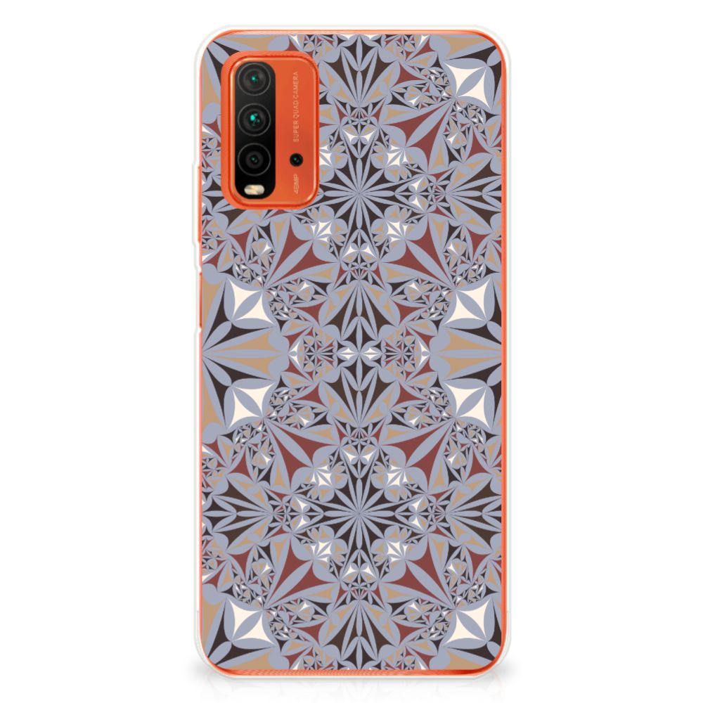 Xiaomi Poco M3 TPU Siliconen Hoesje Flower Tiles