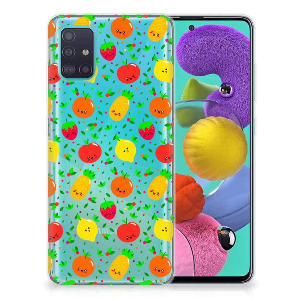 Samsung Galaxy A51 Siliconen Case Fruits