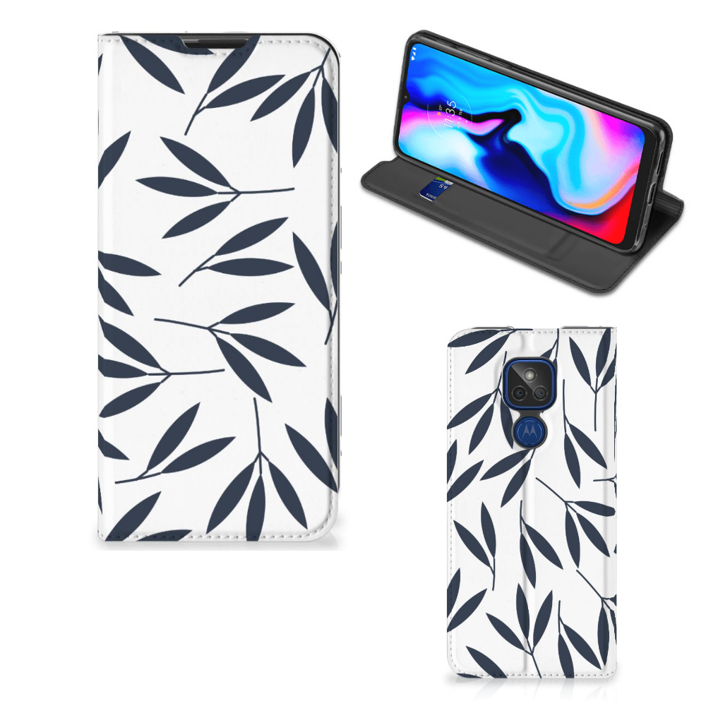 Motorola Moto G9 Play Smart Cover Leaves Blue - B2C Telecom