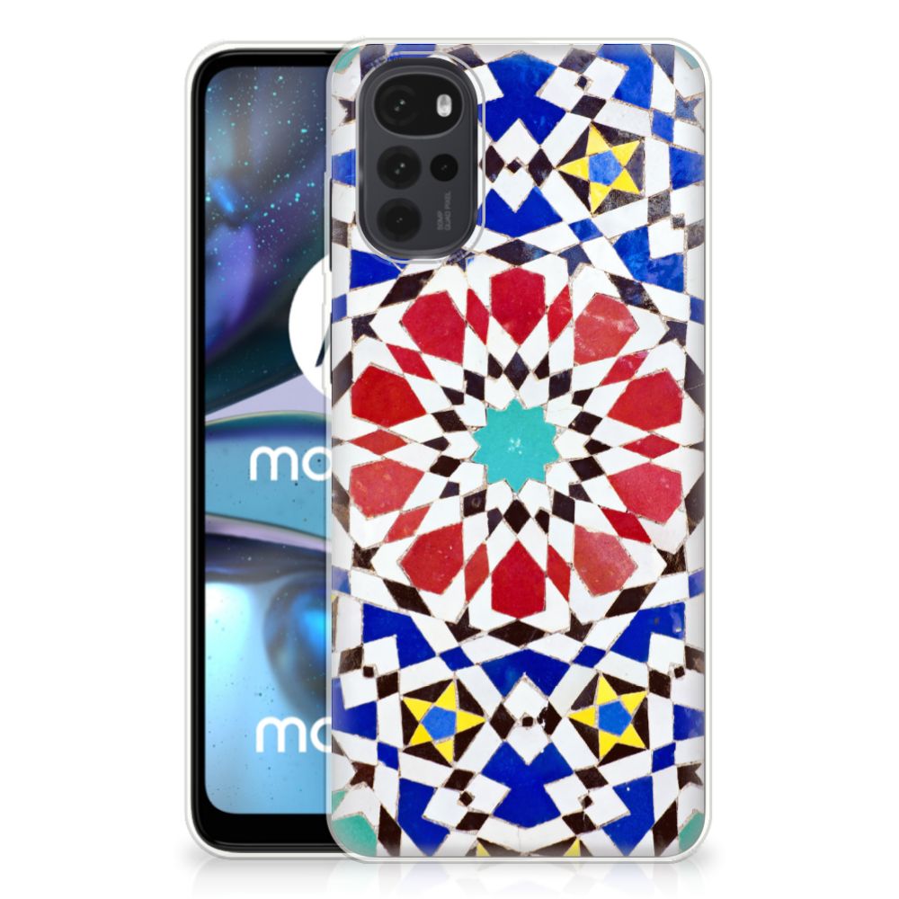 Motorola Moto G22 TPU Siliconen Hoesje Mozaïek B2C Telecom