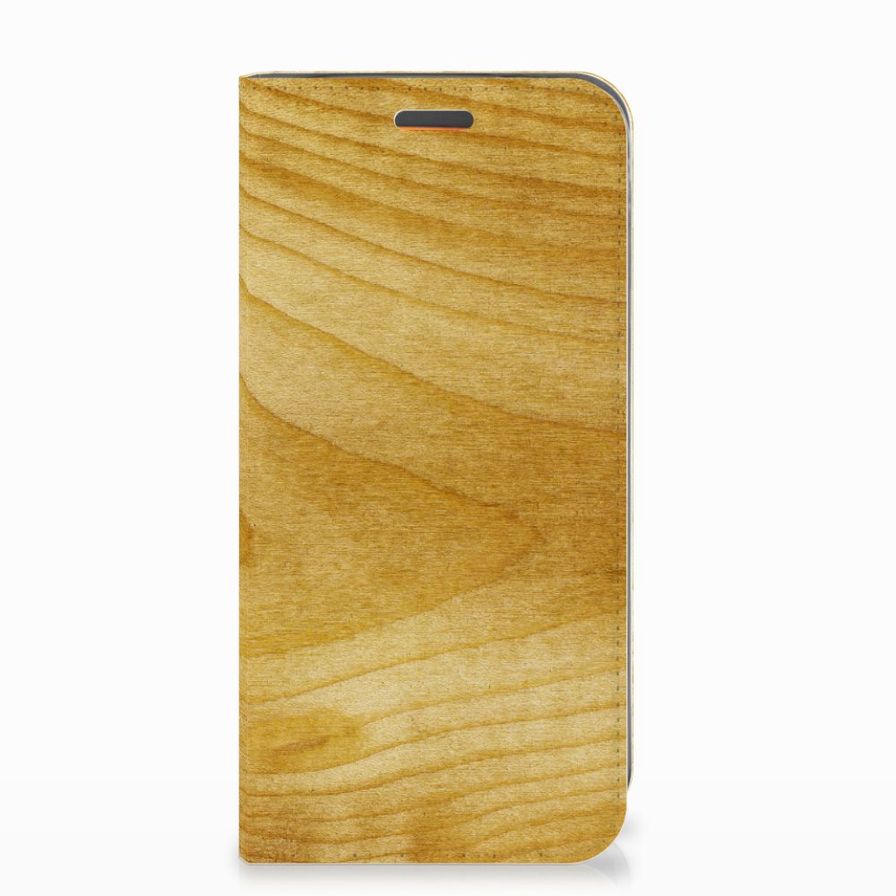 Motorola Moto E5 Play Book Wallet Case Licht Hout