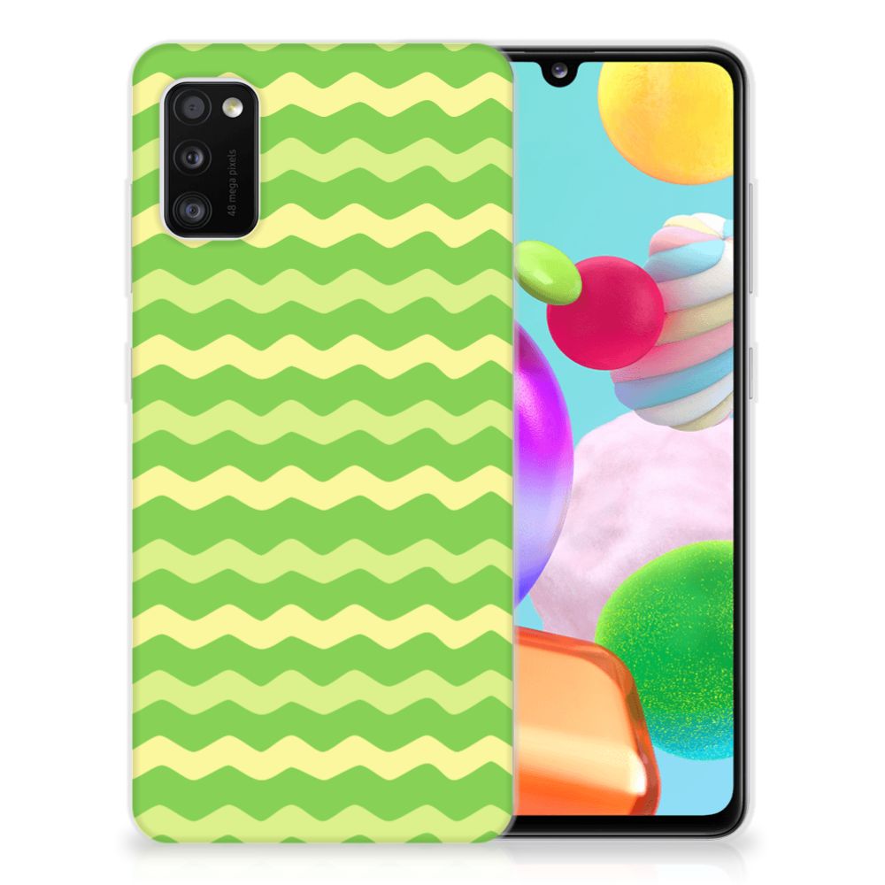 Samsung Galaxy A41 TPU bumper Waves Green B2C Telecom