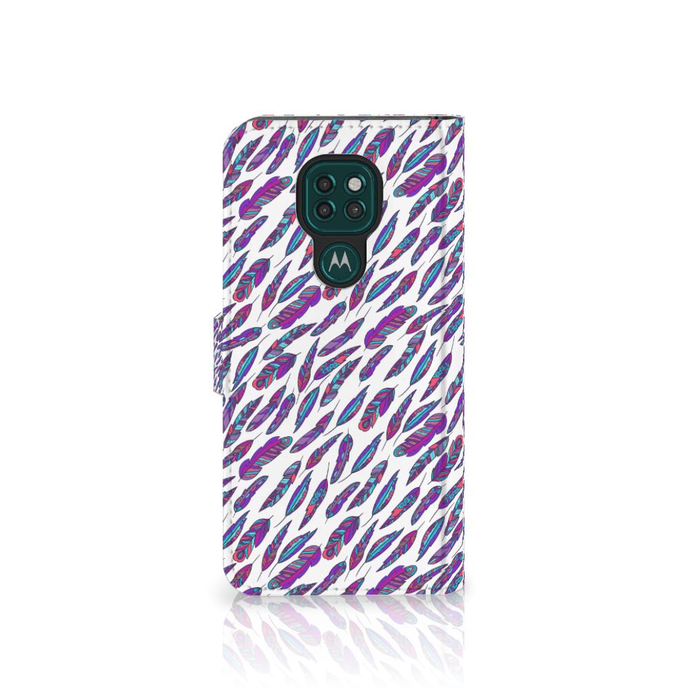 Motorola Moto G9 Play | E7 Plus Telefoon Hoesje Feathers Color