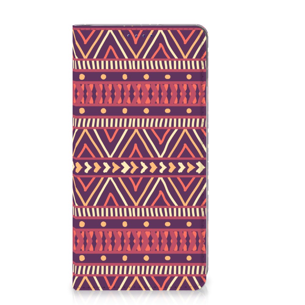 Samsung Galaxy S10 Hoesje met Magneet Aztec Paars