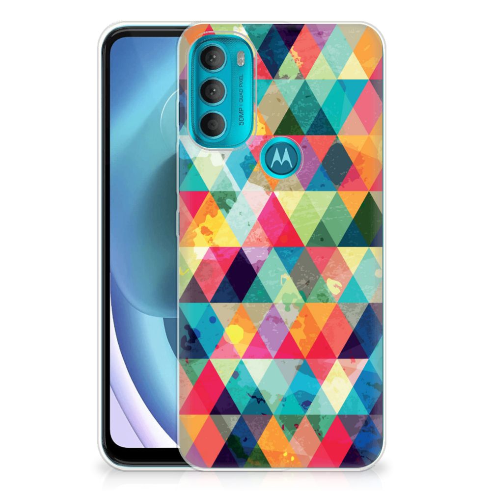 Motorola Moto G71 5G TPU bumper Geruit