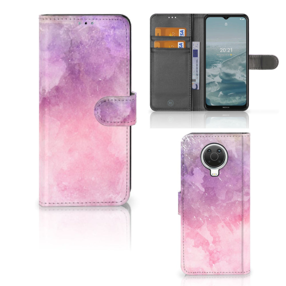 Hoesje Nokia G10 | G20 Pink Purple Paint