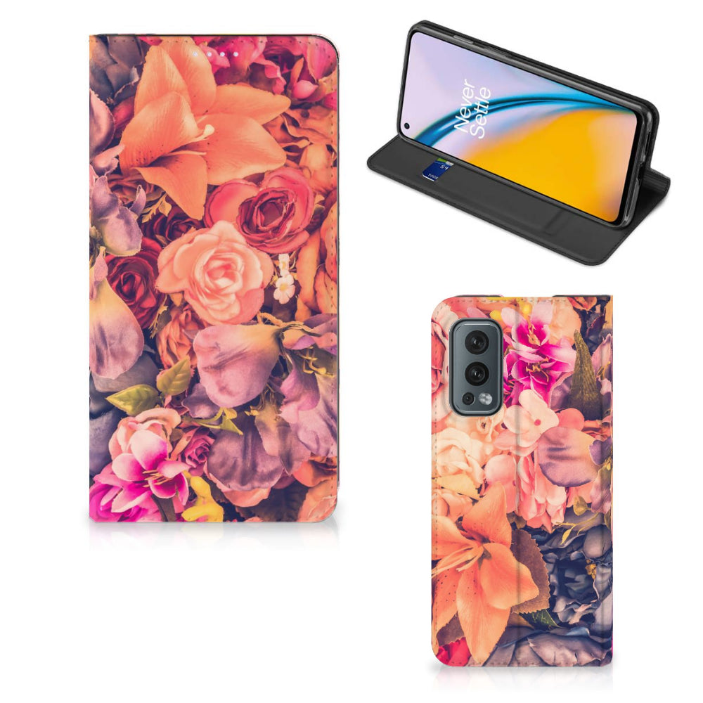 OnePlus Nord 2 5G Smart Cover Bosje Bloemen