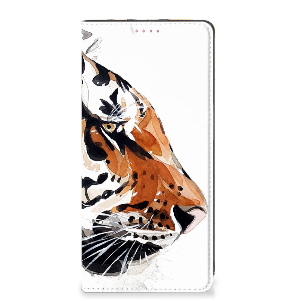 Bookcase OPPO A54 5G | A74 5G | A93 5G Watercolor Tiger