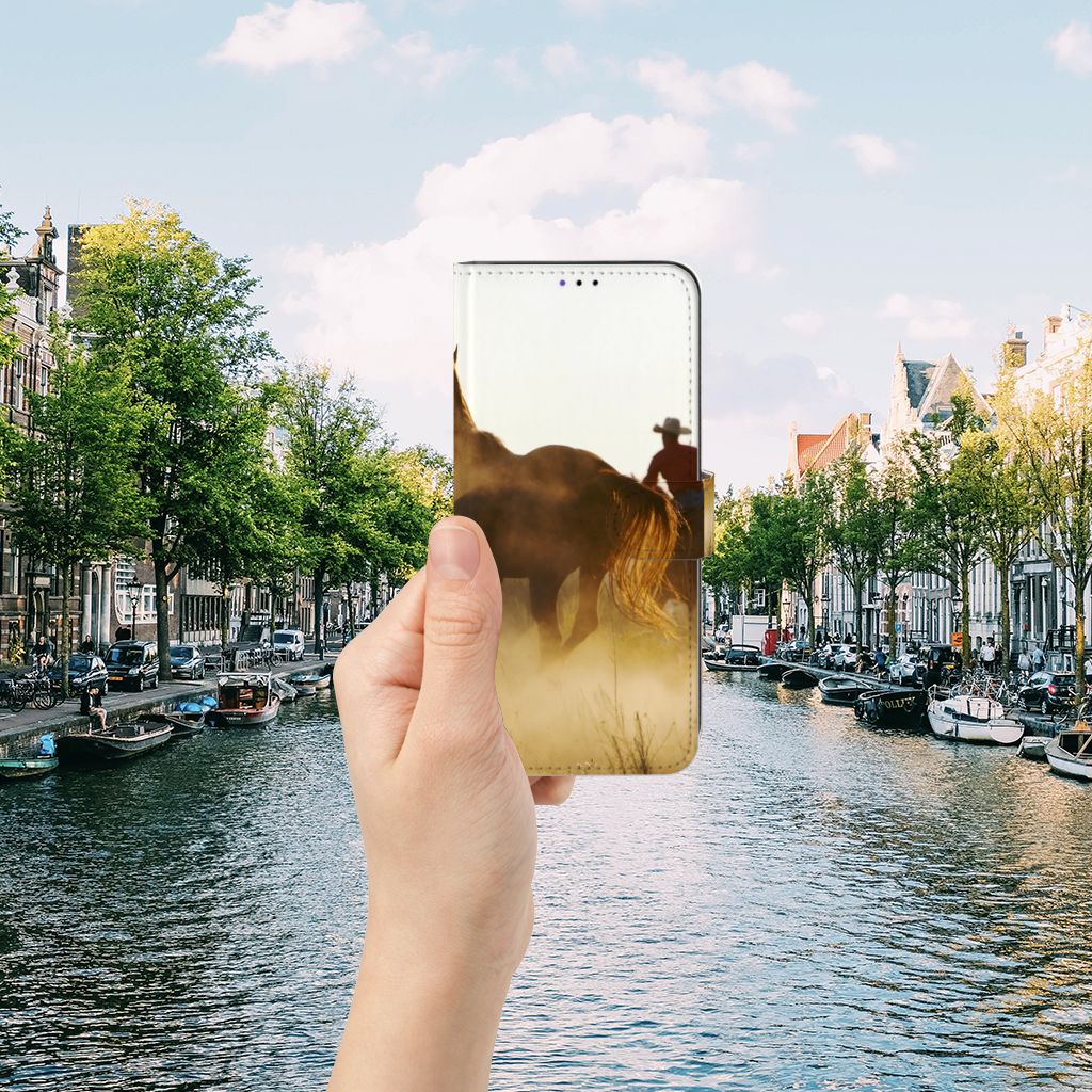 Samsung Galaxy A22 5G Telefoonhoesje met Pasjes Design Cowboy