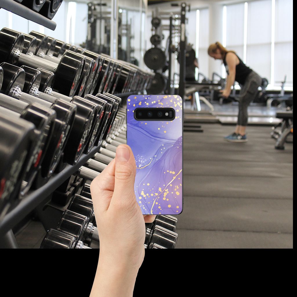 Case voor Samsung Galaxy S10 Watercolor Paars B2C Telecom
