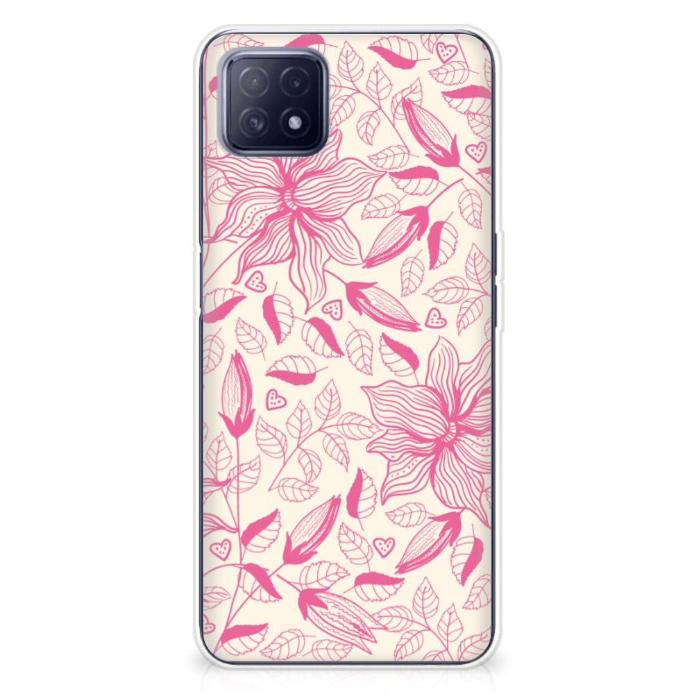 OPPO A53 5G | OPPO A73 5G TPU Case Pink Flowers