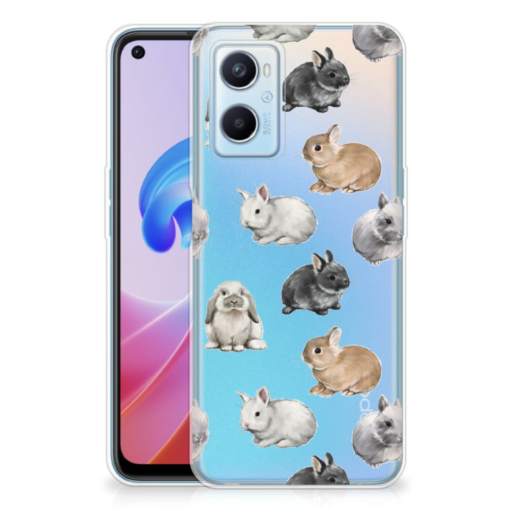 TPU Hoesje voor OPPO A96 | OPPO A76 Konijntjes